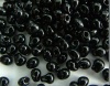 Miyuki Drop Black DP0401  3.4mm 2.8mm  Opaque Black Bead 10g
